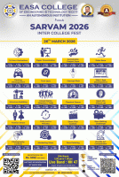 SARVAM 2026 Inter College Fest Poster